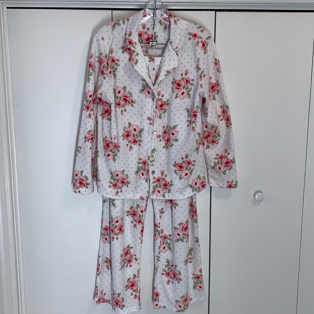 Charter club intimates fleece pajamas set